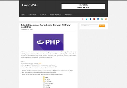 
                            13. FrendyWG: Tutorial Membuat Form Login Dengan PHP dan Bootstrap