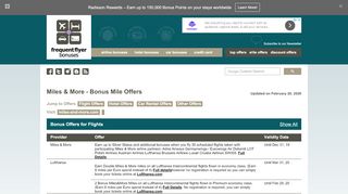 
                            2. Frequent Flyer Bonuses | Miles & More - Bonus Mile OffersMiles ...