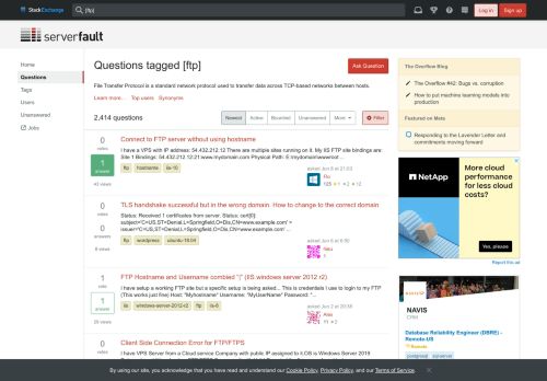 
                            13. Frequent 'ftp' Questions - Page 3 - Server Fault