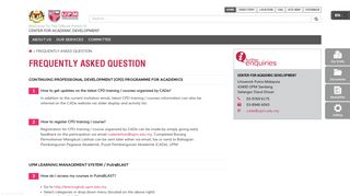 
                            5. FREQUENTLY ASKED QUESTION | CENTER FOR ...