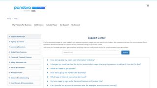 
                            10. Frequently Asked Question - Pandora for Business - Mood Media