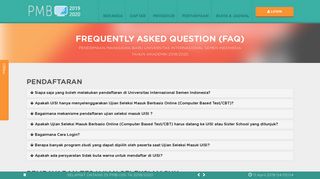 
                            10. Frequently Asked Question - Pendaftaran Mahasiswa Baru - PMB UISI