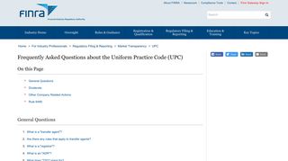 
                            9. Frequently Asked Questions about the Uniform Practice Code (UPC ...