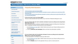 
                            4. Frequently Asked Questions - Amazon.ca - Marketplace Web Service