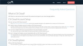 
                            12. Frequently Asked Questions | CSI Cloud