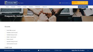
                            8. Frequently Asked Questions | Customer Care | Emirates NBD