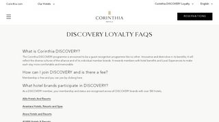 
                            13. Frequently Asked Questions | DISCOVERY Loyalty ... - Corinthia Hotels