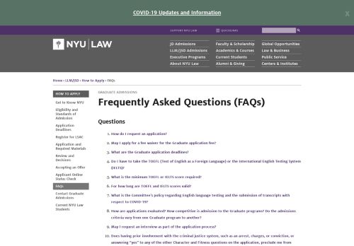 
                            12. Frequently Asked Questions (FAQs) | NYU School of Law
