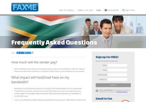 
                            3. Frequently Asked Questions | FaxMe