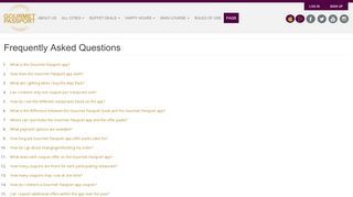 
                            13. Frequently Asked Questions | Gourmet Passport