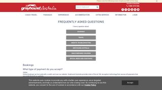 
                            9. Frequently Asked Questions | Greyhound Australia