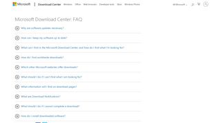 
                            9. Frequently Asked Questions - Microsoft Download Center