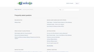 
                            11. Frequently asked questions – Mikogo Help Desk