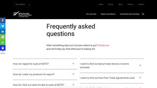 
                            7. Frequently asked questions | NZTE