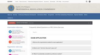 
                            1. Frequently Asked Questions on PRC Online Services | Professional ...