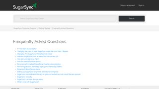 
                            8. Frequently Asked Questions – SugarSync Customer Support