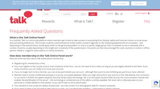 
                            4. Frequently Asked Questions | Talk Online Panel