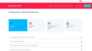 
                            10. Frequently Asked Questions - WorldFirst