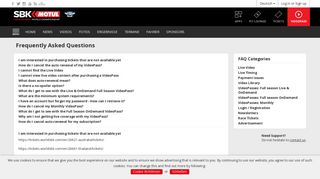 
                            3. Frequently Asked Questions - WorldSBK