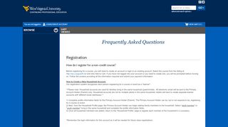
                            11. Frequently Asked Questions - WVU Continuing ...