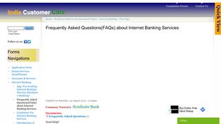 
                            12. Frequently Asked Questions(FAQs) about Internet Banking Services ...