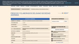 
                            9. FRESCOS Y ELABORADOS DELISANO SOCIEDAD ANONIMA ...