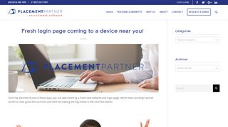 
                            6. Fresh login page coming to a device near you! - Placement Partner