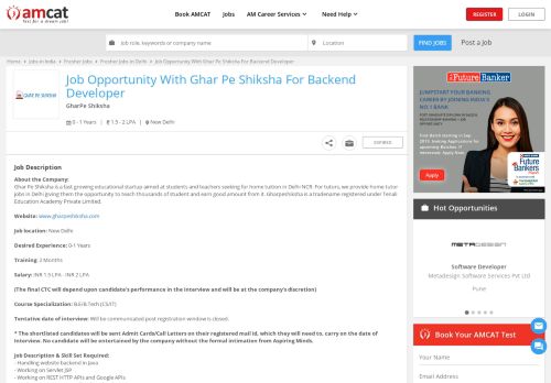 
                            9. Fresher Job : Apply for Job Opportunity With Ghar Pe Shiksha For ...