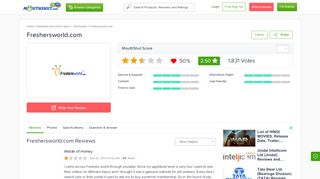 
                            12. FRESHERSWORLD.COM - Reviews | online | Ratings | Free