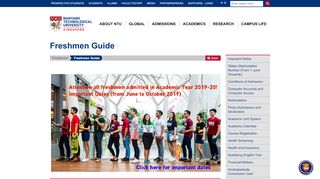 
                            6. Freshmen Guide - Nanyang Technological University