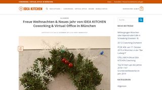 
                            12. Freue Weihnachten & Neues Jahr von IDEA KITCHEN Coworking ...