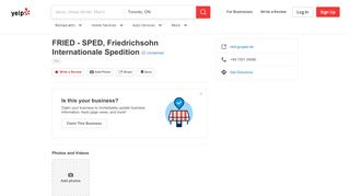 
                            11. FRIED - SPED, Friedrichsohn Internationale Spedition - Fabrikstr. 1 ...