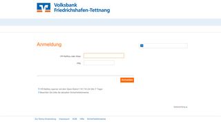 
                            6. Friedrichshafen-Tettnang Online-Banking | Private Edition - Volksbank ...