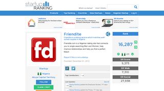 
                            5. Friendite - Friendite is a dating service which matches well-suited ...