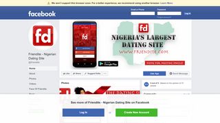 
                            3. Friendite - Nigerian Dating Site - Home | Facebook