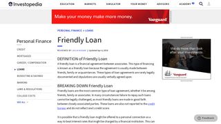 
                            10. Friendly Loan - Investopedia