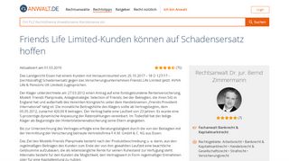 
                            9. Friends Life Limited-Kunden können auf Schadensersatz hoffen