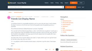 
                            10. Friends List Display Name - Playfab Community