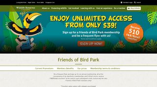 
                            1. Friends of Bird Park Membership - Wildlife Reserves Singapore