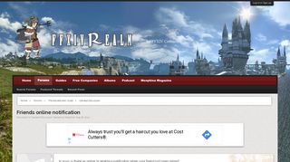 
                            4. Friends online notification | FFXIV ARR Forum - Final Fantasy XIV ...