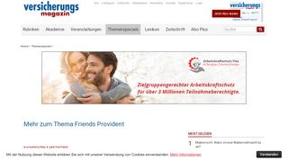 
                            12. Friends Provident - Versicherungsmagazin