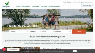 
                            1. Friends voordelen voor trouwe gasten | Center Parcs