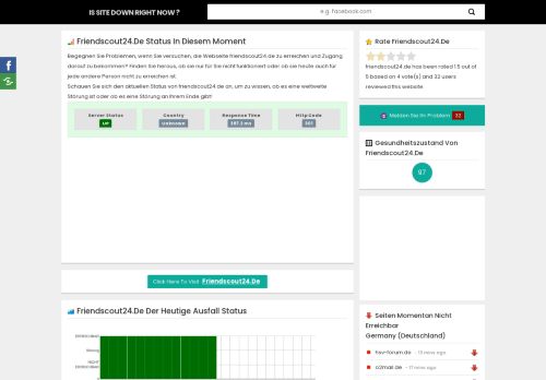 
                            6. Friendscout24.de funktioniert nicht. Aktuelle Probleme und Fehler ...