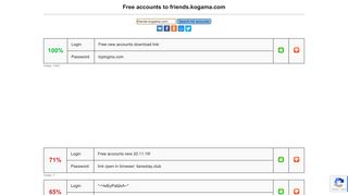 
                            8. friends.kogama.com - free accounts, logins and passwords