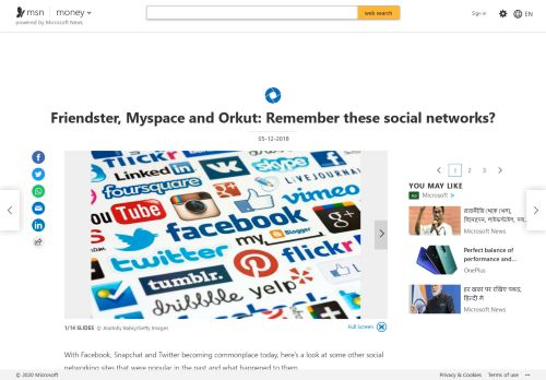 
                            6. Friendster, Myspace and Orkut: Remember these social ... - MSN.com