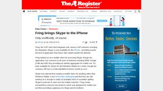 
                            3. Fring brings Skype to the iPhone • The Register