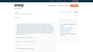 
                            1. Fring – OnSIP Support