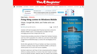 
                            2. Fring thing comes to Windows Mobile • The Register