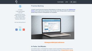 
                            7. Frisches Banking - blog.mygeorge.at