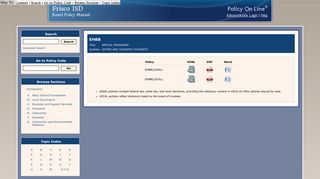 
                            6. Frisco ISD - Policy On Line - Policy Code EHBB - SPECIAL ... - TASB
